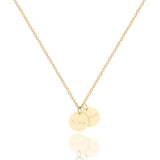 NOVA – Kette 2x 10mm Plättchen Anhänger mit Gravur