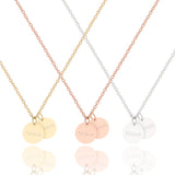 NOVA – Kette 2x 10mm Plättchen Anhänger mit Gravur