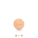 Rundes rosegoldfarbenes Gravur Plättchen zum individuellen gravieren