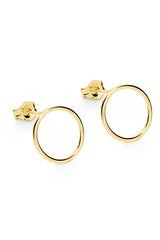 Minimalistischer Ohrstecker in Kreis Design in Gold Filled