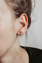 Minimalistische Kugelohrringe aus Sterling Silber