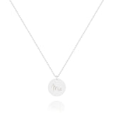 SURI– Kugelkette mit 15,9mm Gravur-Plättchen | 925er Sterling Silber