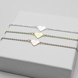 Personalisiertes Herz Armband in silber, rose oder gold mit individueller Gravur mit Namen, Daten oder Symbolen als Geschenk zum Jahrestag, Muttertag oder für die beste Freundin
