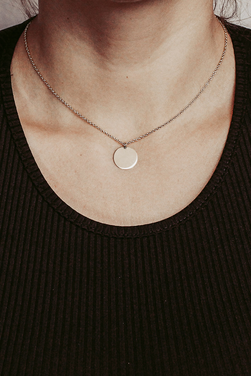 PHOENIX – Kette mit 15mm Plättchen Anhänger