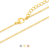 Zarte Halskette aus Edelstahl in gold