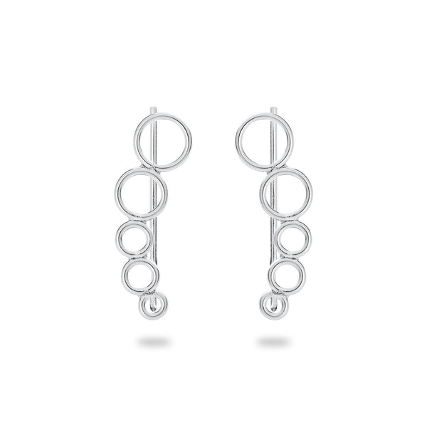 YARA – Ohrklemme Bubbles Sterling Silver